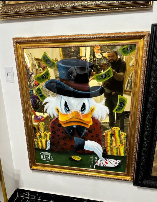 MIRRORED SCROOGE MCDUCK: POP ART SPLENDOR